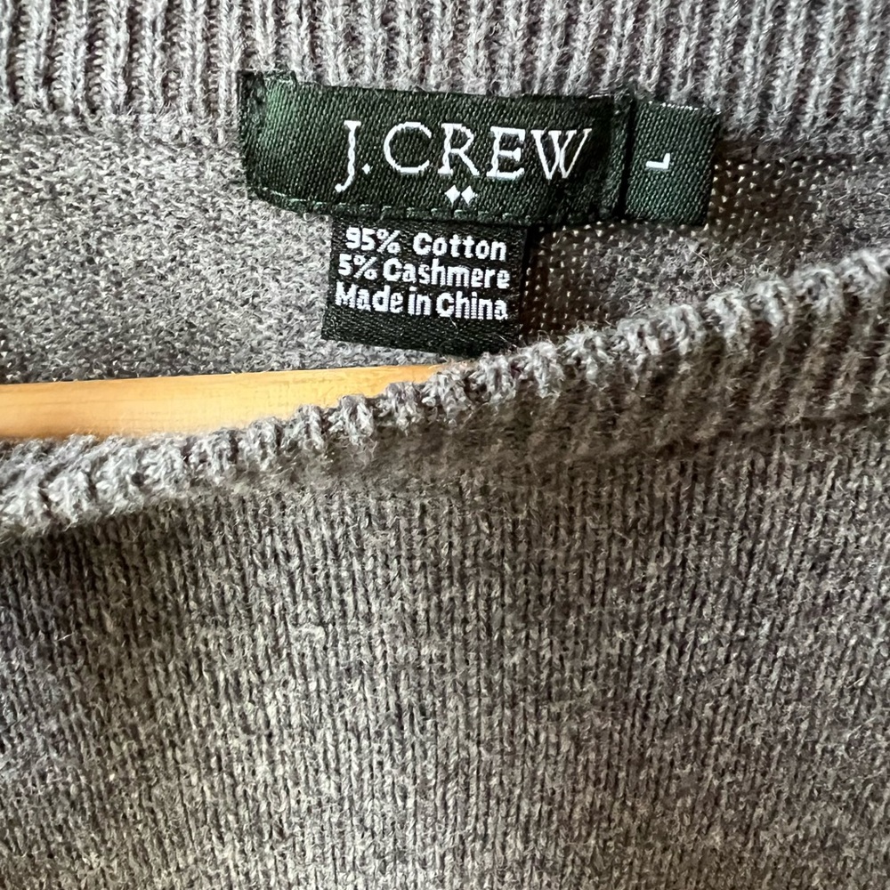 J. Crew Men's Crewneck Sweater in Heather Gray